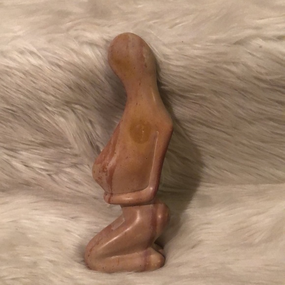 Soapstone Pregnant Woman Handcarved in Kenya - Picture 3 of 5